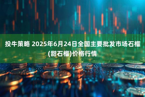 投牛策略 2025年6月24日全国主要批发市场石榴(甜石榴)价格行情
